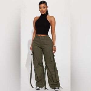Got The Look Cargo Pants - Olive